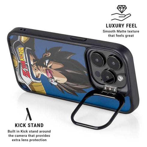 Dragon Ball Z Vegeta Portrait iPhone 15 Pro Kickstand Case